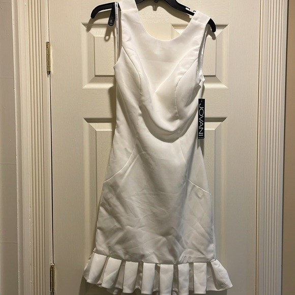 NWT Jovani ivory sleeveless sheath dress # 07819 size 6 - Picture 2 of 14